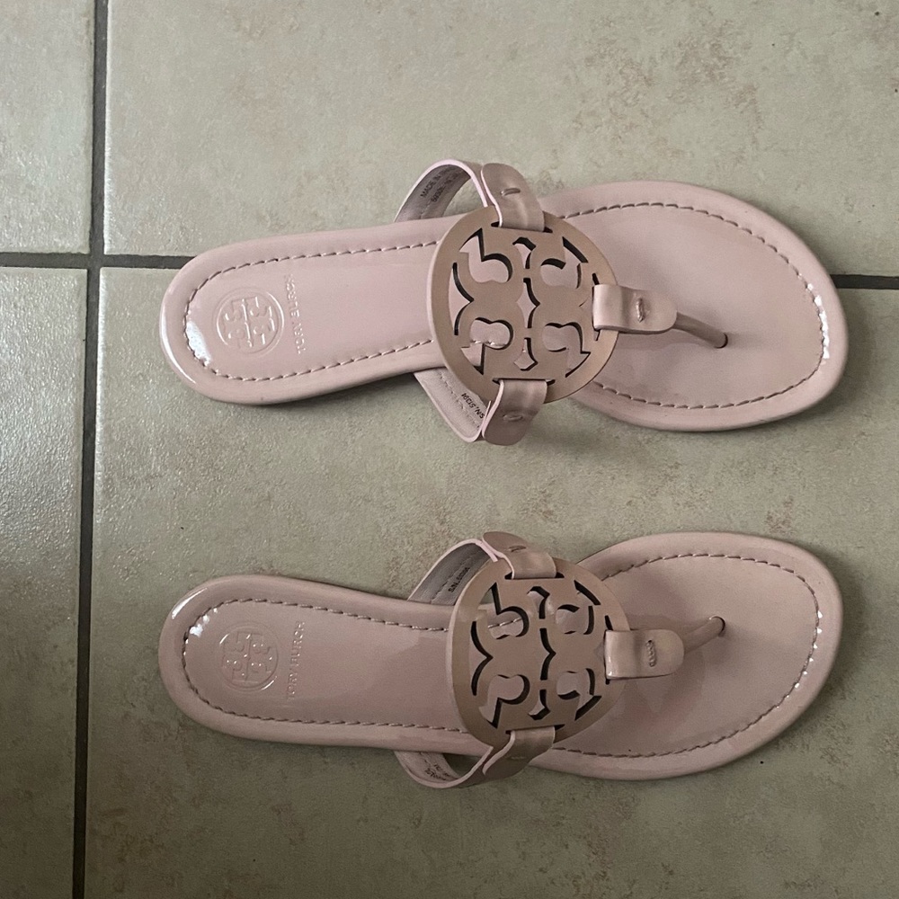 Sea Shell pink Tory Burch Miller Sandal
